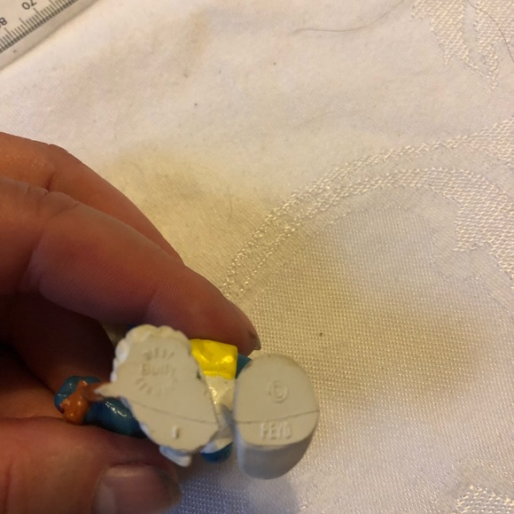 The Smurfs - Peyo Bully Germany - 20097  Vintage Wounded Smurf Rare - Picture 5 of 10